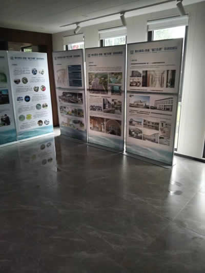 宁波市奉化市村委展板摆放运输实拍