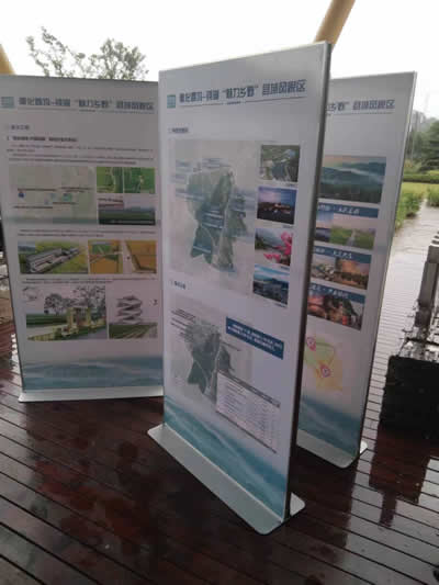 宁波市奉化市村委展板摆放运输实拍
